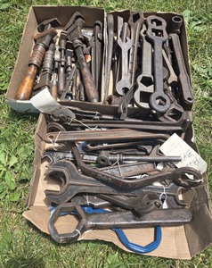 Assorted Makers: Lot Of Asst. Farm & Automotive Wrenche
