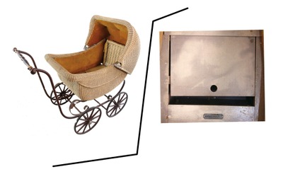 Heywood -Wakefield, Gardner, Massachusetts: Early 20th C. Wicker Baby Carriage