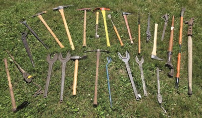 Assorted Makers: Lot Of Asst Early Wrenches & Tools