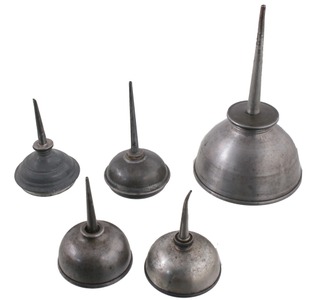 Assorted Makers: Lot Of Five Clean Small Size Oil Cans