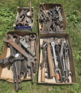 Assorted Makers: Lot Of Asst. Farm & Automotive Wrenche