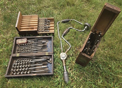 Assorted Makers: Three Boxed Set Of Auger Bits