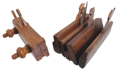 John Bell, Philadelphia, Pennsylvania: Lot Of Five Clean Molding Planes