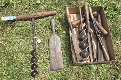 Assorted Makers: Timber Framing Tools Opportunity Lot