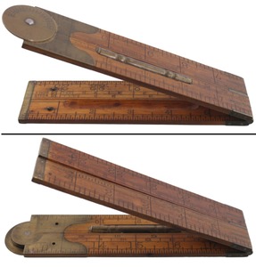 Lufkin Rule Company (England), No. 863 L: Boxwood Combination Folding Rule