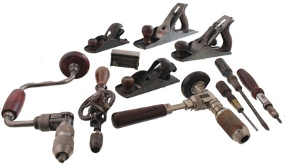 Assorted Makers: Lot Of Clean & Usabl Woodworking Tools