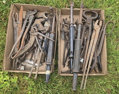 Assorted Makers: Lot Of Assorted Wrenches, Nps & Shears