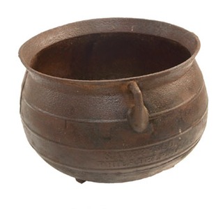 Savery & Company, Philadelphia, Pennsylvania: Early Cast Iron Footed Pot
