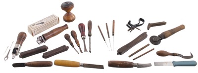 Assorted Makers: Lot Of Assorted Leather Tools