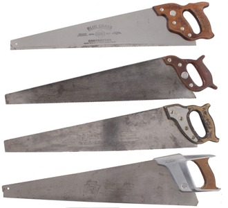 Assorted Makers: Four Later Type Hand Saws