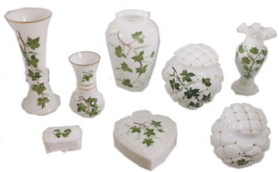 Consolidated Glass & Lamp Company, Coraopolis, Pennsylvania: Lot Of Assorted Earl 20th C. Glass Items