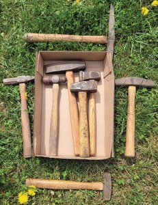Assorted Makers: Lot Of Eight Spec. Purp. B'smith Hammers