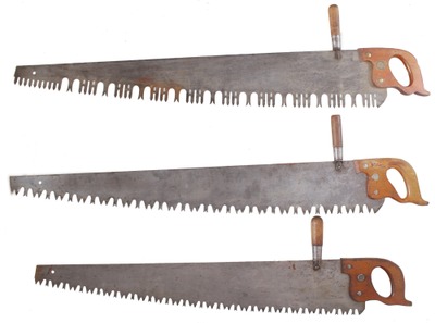 Assorted Makers: Three One Man/2 Man Crosscut Saw