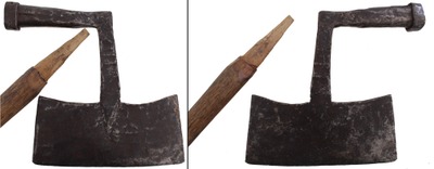 Unmarked: Massive Hand Forged Hewing Axe