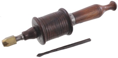Unmarked: Early Rosewood & Brass Bow Drill