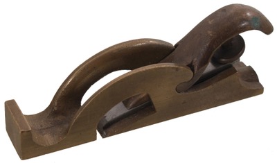 Unmarked: Showy Cast Brass Rabbet Plane