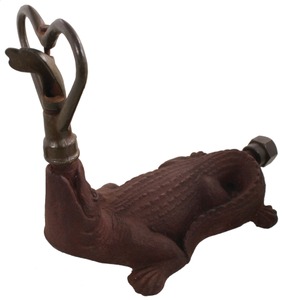 Unmarked: Early Alligator Form Sprinkler