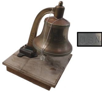 United States Navy: Extra Heavy Brass Ship's Bell