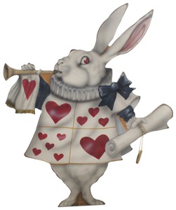 Unmarked: Rabbit Cutout Alice In Wonderland