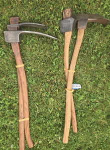 Assorted Makers: Lot Of Four Carpenter's Adzes
