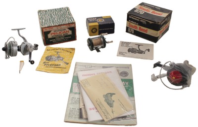 Assorted Makers: Three Original Box Fishing Reels