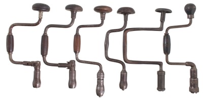 Assorted Makers: Six Early Patent Bit Braces