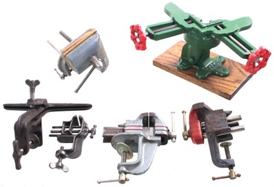 Assorted Makers: Lot Of Five Small Size Vises