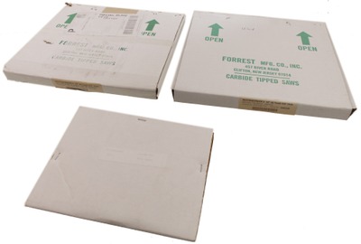 Forrest Manufacturing Company, Clinton, New Jersey: Two Used Blades For Circular Saws