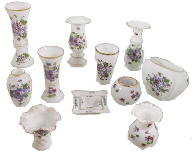 Consolidated Glass & Lamp Company, Coraopolis, Pennsylvania: Lot Of Assorted Earl 20th C. Glass Items