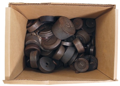Assorted Makers: Coll. Of Lead And Iron Weights For Scale