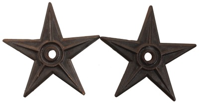 Millers Falls Company, Millers Falls, Massachusetts: Two Early Cast Iron Five-Point Stars