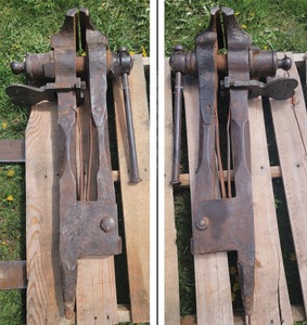 Unmarked: Massive 8" Jaw B'smith's Post Vise
