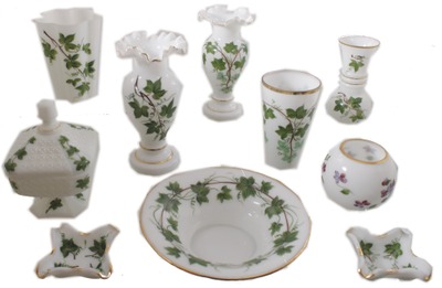 Consolidated Glass & Lamp Company, Coraopolis, Pennsylvania: Lot Of Assorted Earl 20th C. Glass Items