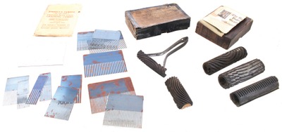 Assorted Makers: Wkg. Set Of Grain Painting Tools