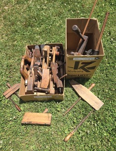 Assorted Makers: Lot Of Wooden Planes Woodworking Tools