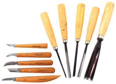 Assorted Makers: Two Sets Of Clean Carving Tools