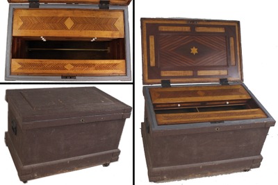 Unmarked: Fancy Marquetry Inlay Tool Chest