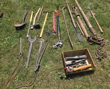 Assorted Makers: Lot Of Asst Early Wrenches & Tools