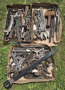 Assorted Makers: Lot Of Asst. Farm & Automotive Wrenche