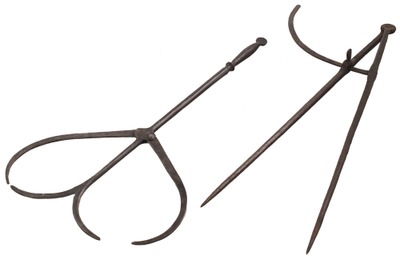 Unmarked: Two Early Hand Forged Tools
