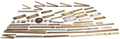 Assorted Makers: Lot Of Assorted Fixed And Folding Rules