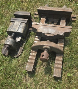 Assorted Makers: Two Heavy Duty Machinnist's Vises