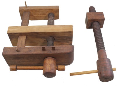 Unmarked: Extra Clean Oak Double Jaw Vise
