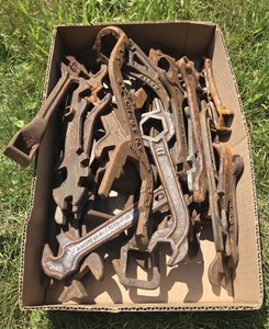Assorted Makers: Lot Of Early Cast Iron Wrenches