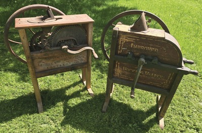 Assorted Makers: Two Cast Iron Corn Shellers