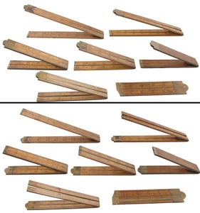 Stanley Rule & Level: Lot Of Assorted Folding Rules