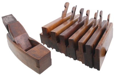 Assorted Makers: Wkg. Set Of Seven Clean Boxed Bead Molding Plane
