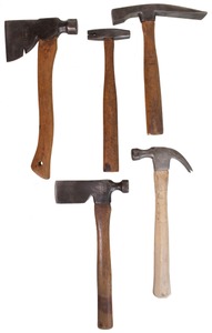 Assorted Makers: Five Clean Hatchets Hammers