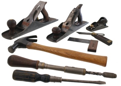 Assorted Makers: Lot Of Clean & Usabl Woodworking Tools