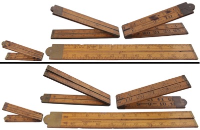 Stanley Rule & Level: Lot Of Four Asst. Folding Rules